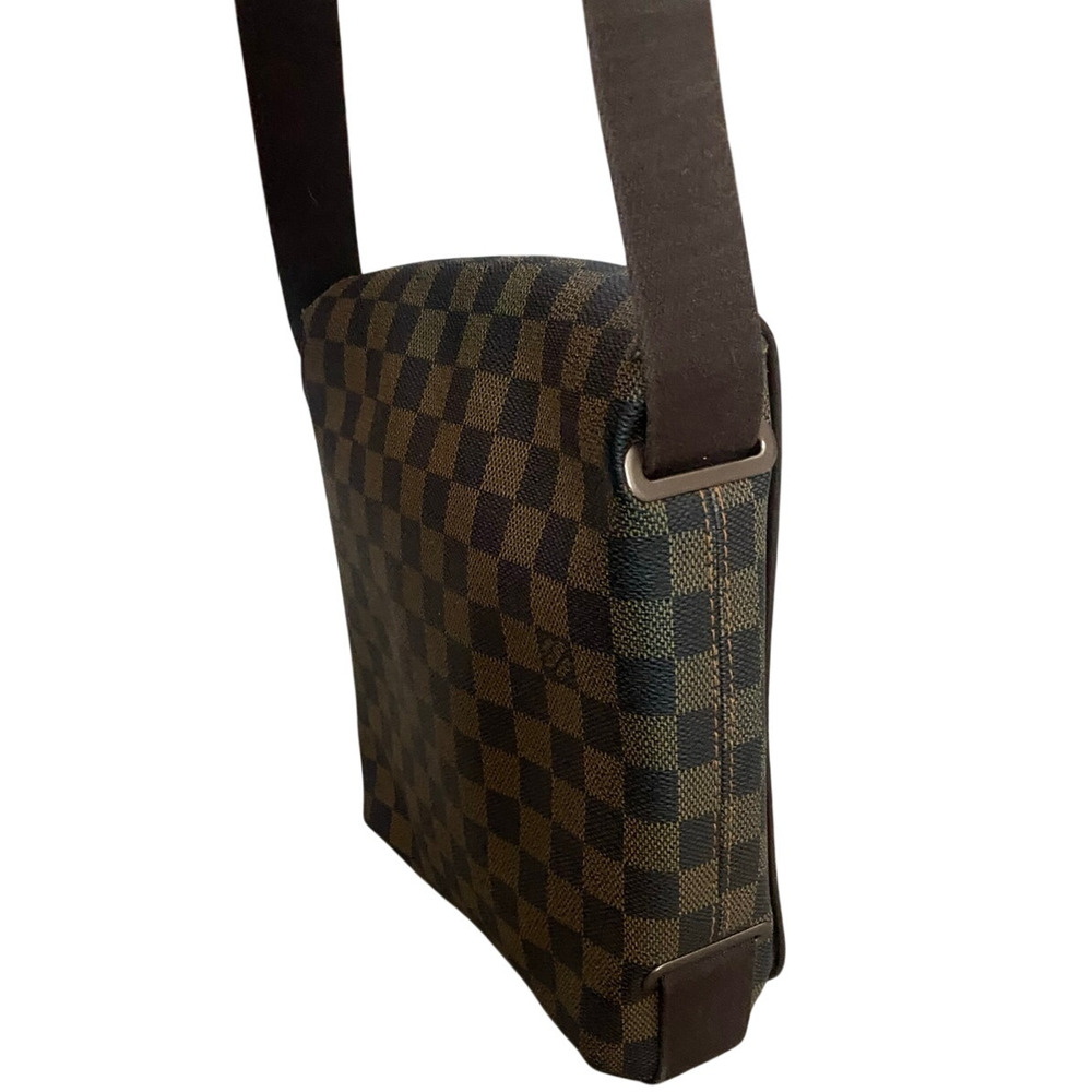 Louis Vuitton Brooklyn PM Damier Ebene Messenger Crossbody Bag Brown Unisex - Picture 10 of 16